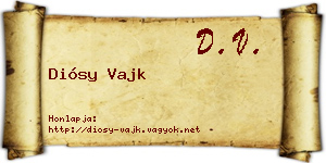 Diósy Vajk névjegykártya